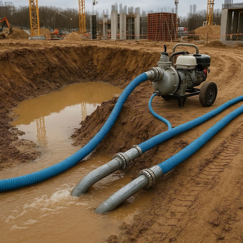 Водопонижение и осушение котлована в Щёлкове